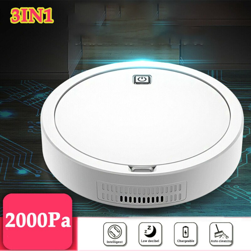 Rechargeable 2000Pa Smart Home Sweeping Robot Vacuum Cleaner Self Navigated Mop Auto Sweeper Smart Robot
