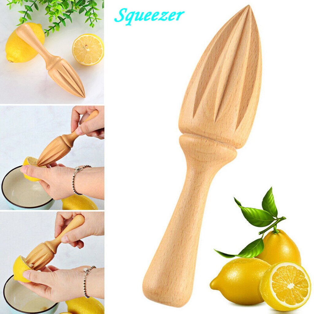 Wood Lemons Juicer Wooden Reamer Juicer Lemons Squeezer Extractors Hand Press Manual Fruit Orange Citrus Juice Extractor Reamers