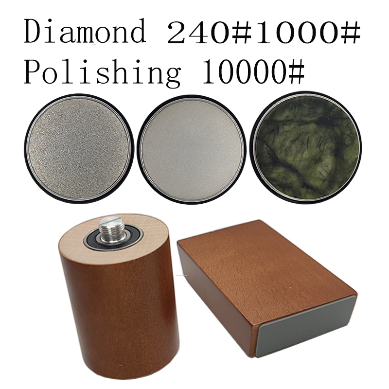 Rollmesser-Schärfset zum Schärfen gerader Rollenmesser mit Industrie-Diamanten, Kochmesser-einstellen: Grün