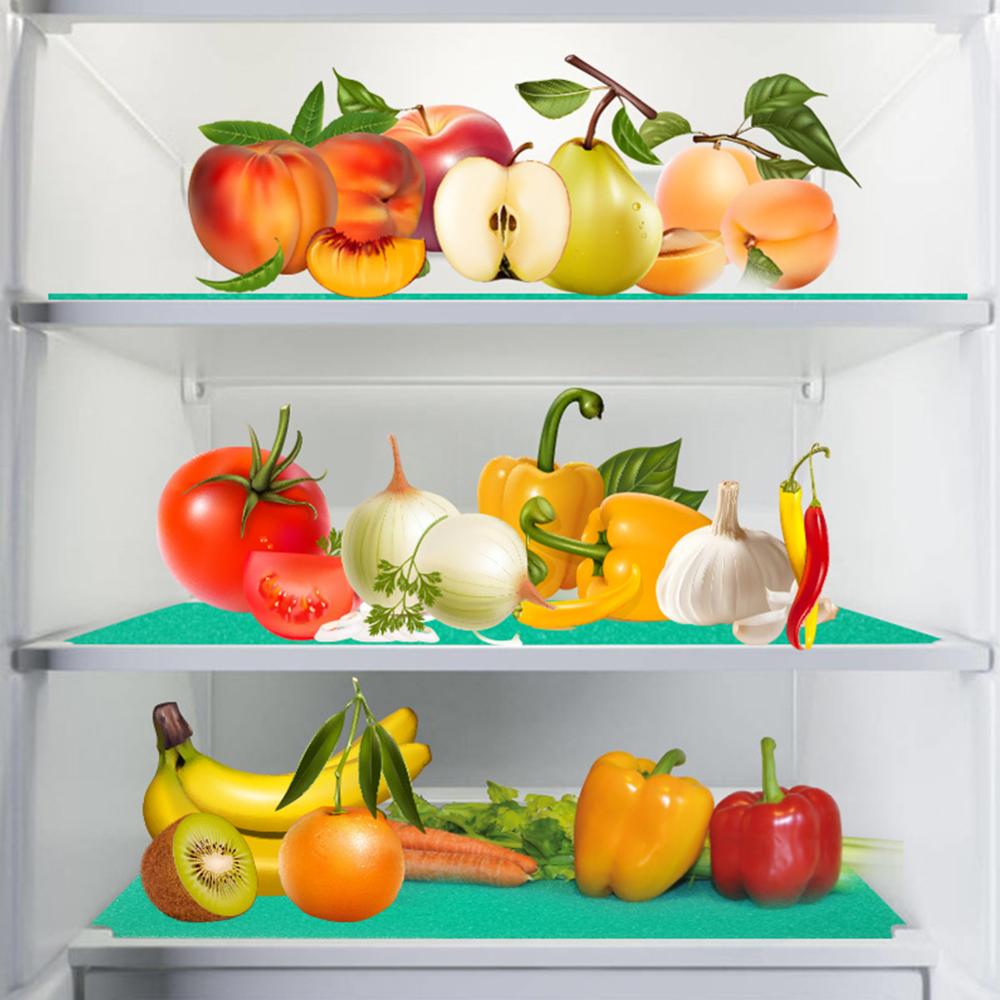 Tapis magique de conservation des aliments, légumes, réfrigérateur, tiroir, éponge absorbante, Anti-corrosion, pour fruits, 10 pièces