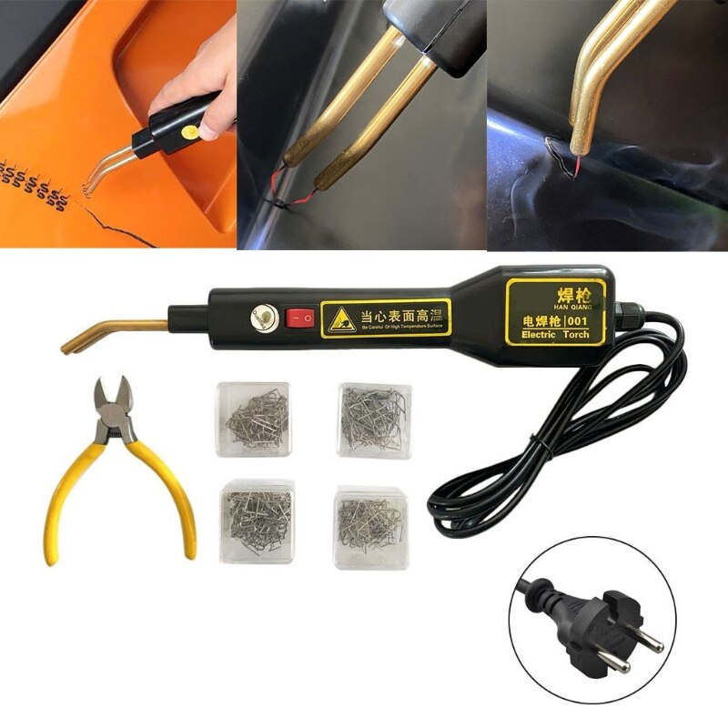 Plastic Repair Kit 200pcs Stapler Staples Bumper Welding for Car G32A