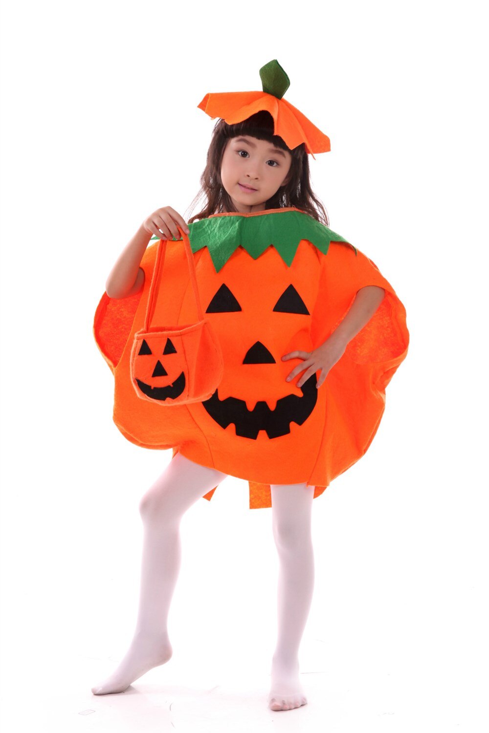Børns præstationstøj sød græskar udklædning kostume forældre-barn halloween kostume udklædning festforestilling