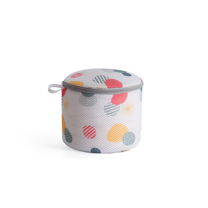 1PC Zippered Washing Bag Sandwich Foldable Laundry Bag Washing Net Bag For Bra Underwear Wash Bag Machine Mesh Bag Not Deformed: Bra bag