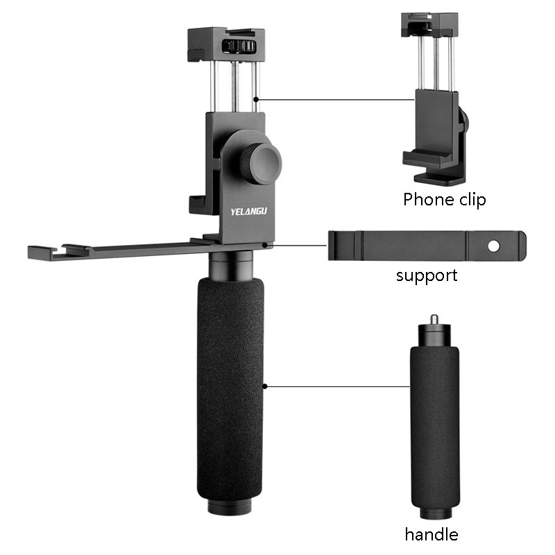 Yelangu udendørs glat smartphone stabiliserende fleksibel holder håndhold gimbal stabilisator til iphone samsung
