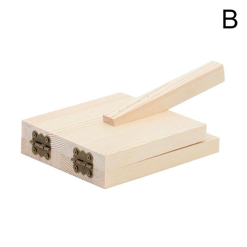Wooden Dough Pressing Tool Dough Presser Dumpling Skin Press Tool Mold Baking Dumpling Kitchen Pastry Wrapper Tool Making E9O7: B