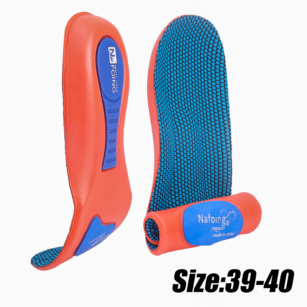 2 stücke Einlegesohlen Sport Einlegesohlen für Schuhe Sohle Stoßdämpfung Deodorant Atmungsaktive Kissen für Orthopädische Einlegesohle Mann Frauen Neue: Blau