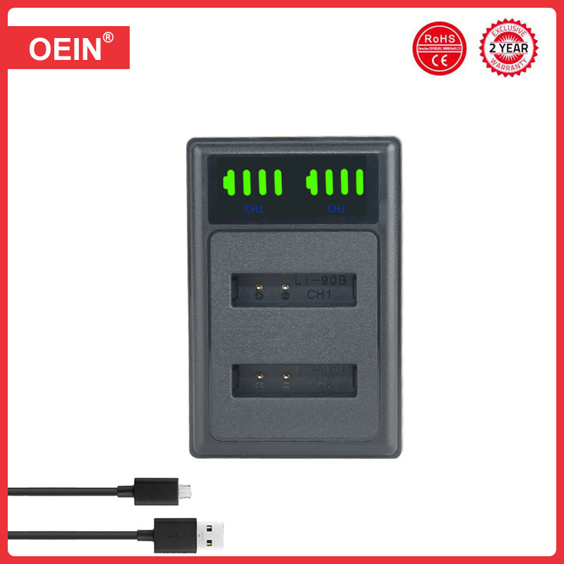 Batterie Li-92B Li-90B avec le chargeur pour Olympus Li 90B ve92B TG-4 dur TG-6 TG-5 TG-2 TG-1 IHS SH-1 SH-2 SH-60 SH-50 IHS, SP-100