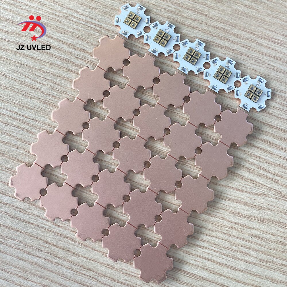 275nm 12mW UVC LED Lamp beads for UV disinfection equipment 265nm 285nm SMD 3535 chip LED Deep violet ultraviolet light 6V100mA