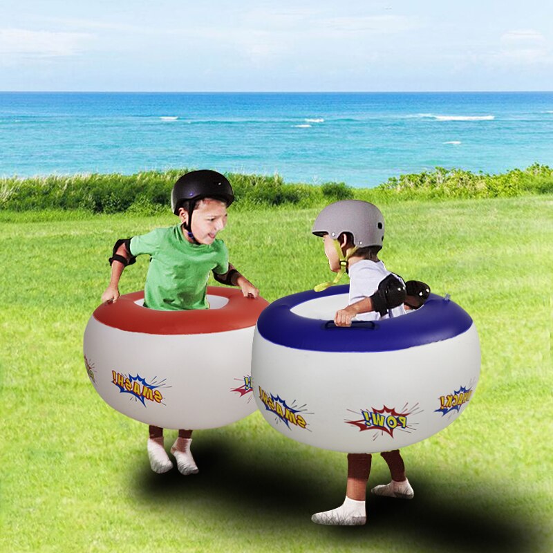 2 Stuks/set Opblaasbare Body Emmer Bumper Bal Kinderen Kids Sumo Bopper Sensorische Training Outdoor Sport Speelgoed: Default Title