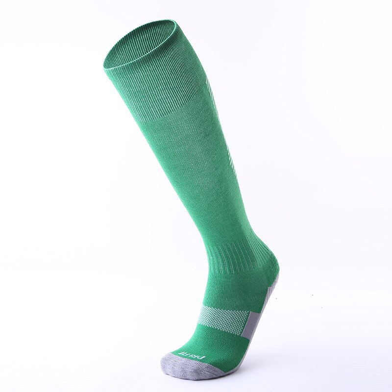 Brothock winter thick adult football socks towel bottom deodorant wear men running football soccer socks factory direct: Green