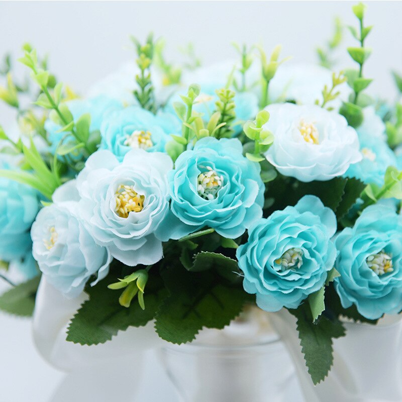 Blue Wedding Bouquet Flowers Bridal Bouquets Wedding Accessories Artificial Wedding Bouquet De Mariage Bridesmaid Blue Bouquet