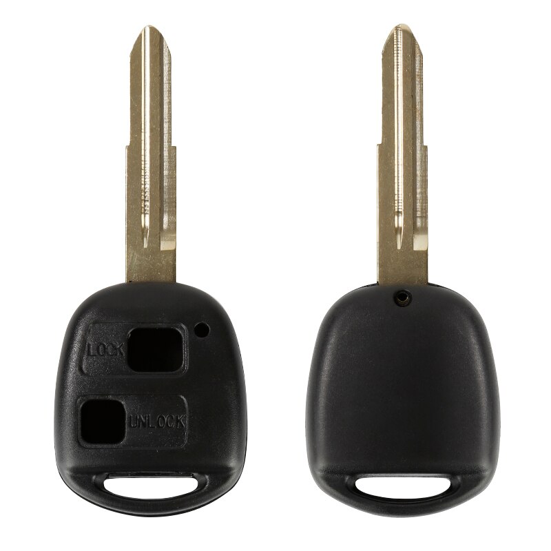 2 Button Remote Key Case Shell Uncut Blade Fob Replacement Shell For TOYOTA YARIS COROLLA RAV4 CAMRY Auto Car Accessories