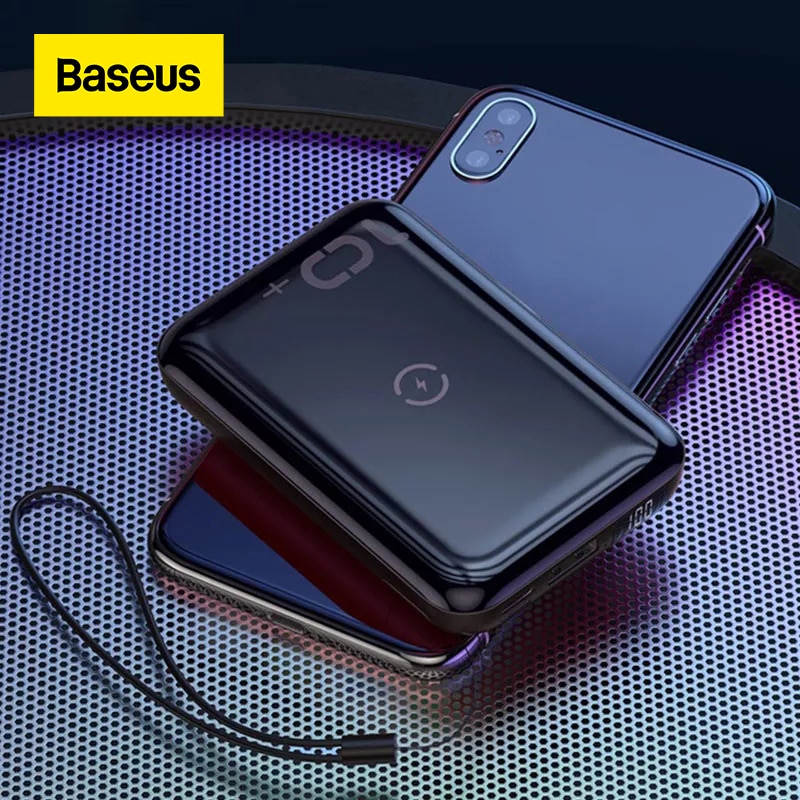 Baseus – batterie externe sans fil 10W, 10000mah, Charge rapide 3.0 + PD3.0, pour Xiaomi