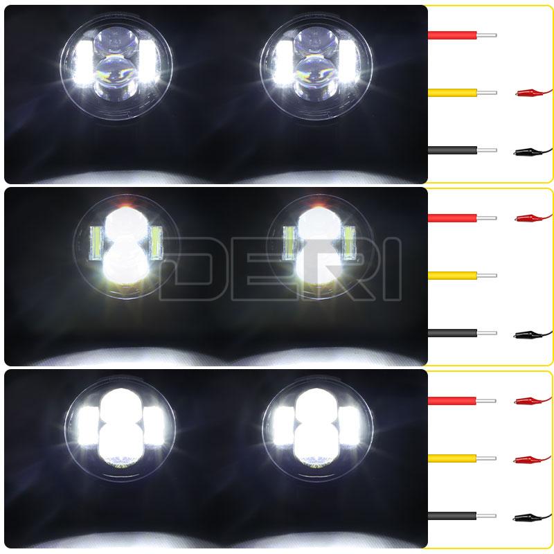 Motorcycle LED Spotlight Headlight Car ATV Driving Foglight Auxiliary Spotlight 12V 24V For moto dirt bike trucks SUVs UTV ATV