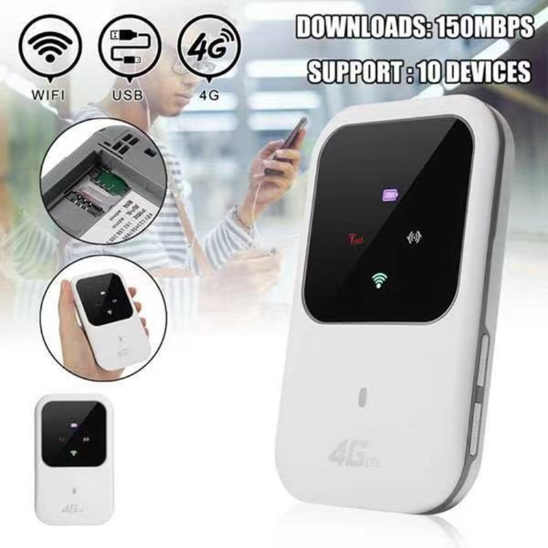 4G LTE Mobile WiFi Hotspot Router di viaggio Partner Router SIM Wireless 2.4G 100Mbps Modem LTE universale 1 per 5 utenti