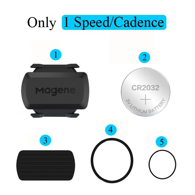 Magene Heart Rate Monitor H64 S3+ ANT+ Bluetooth Bicycle Dual Mode Speed Cadence Sensor Bicycle Computer For GARMIN Bryton XOSS: 1 sensor