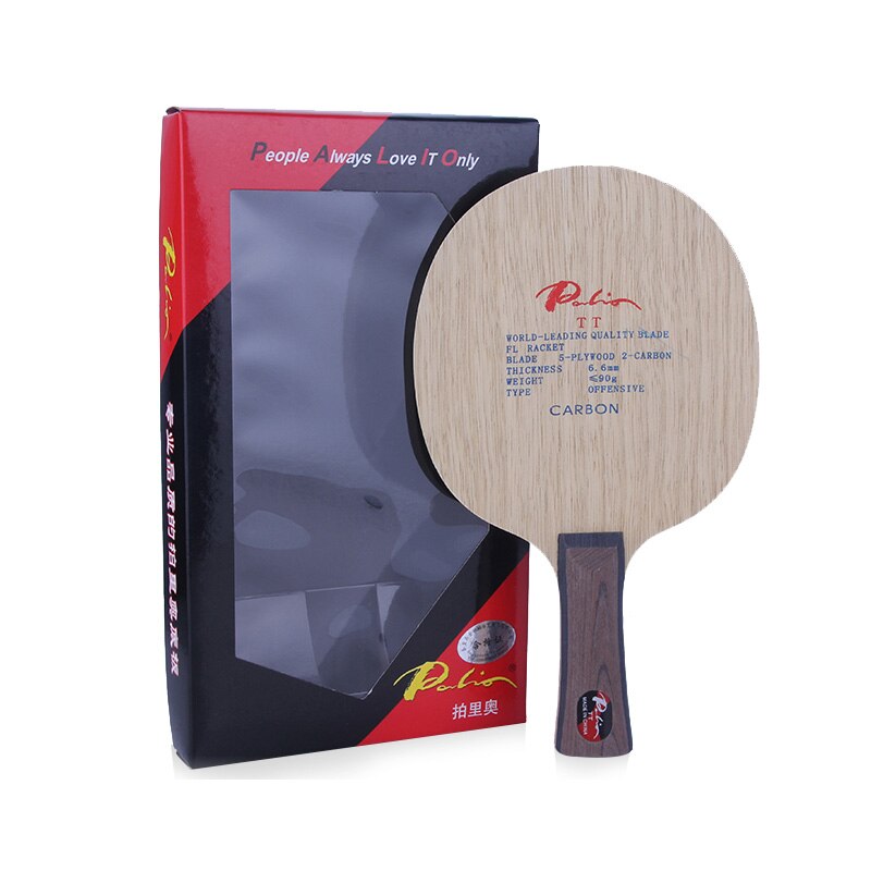Palio-Hoja de tenis de mesa para raqueta de ping pong, TOM 5, madera + 4 Ti, carbono ofensivo