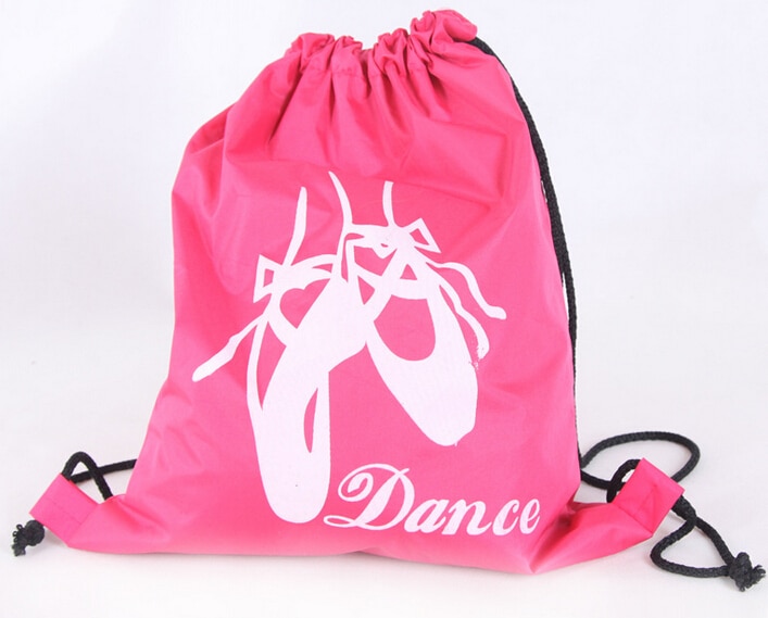 Pink And Black Cheap Pointe Shoes Ballet Shoes Dance Printing Cute Child Kids Dance Bags / Girls Ballet Bag