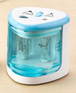 Electric Auto Pencil Sharpener School Office Supplies Battery Operated Cute Stationery Student: TW Blue