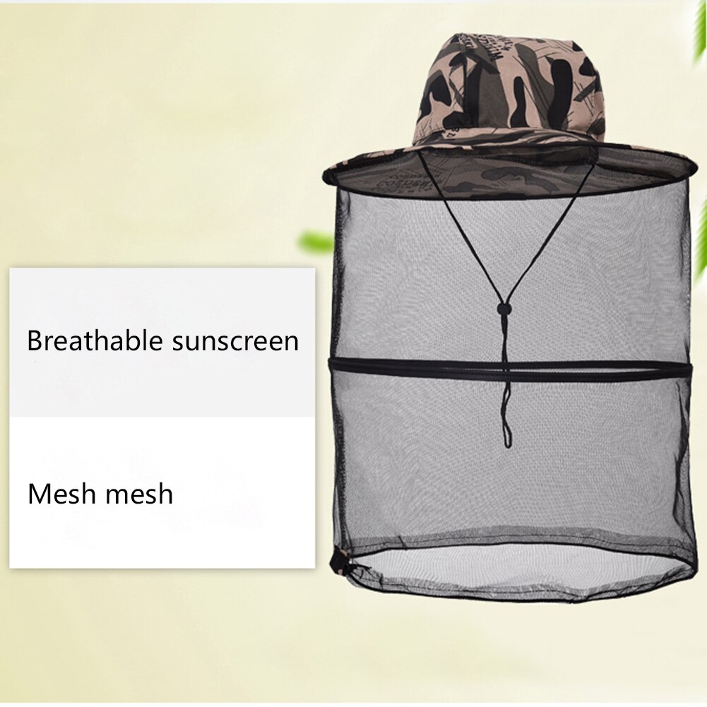 Beekeeping Hat Outdoor Portable Folding Anti-Mosquito Naturehike Accessories Net Fishing Clothes Adjustable Anti Bee Hat