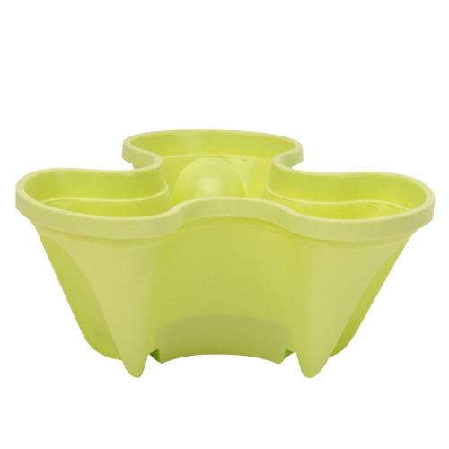 Pot de plantes à fleurs Vertical empilable en plastique, support de semis, décor de jardinière adapté à la croissance de fraises et d'herbes,: green
