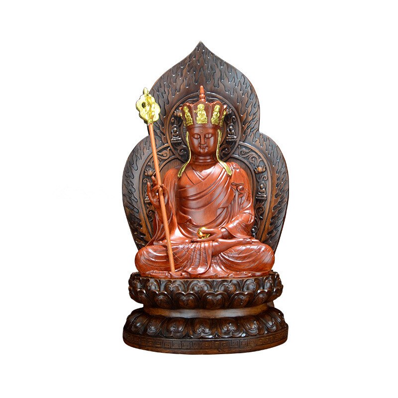 Høj guanyin statue, harpiks moderne kunst skulptur, hjem loft stue dekoration, grin buddha statue 19.5cm