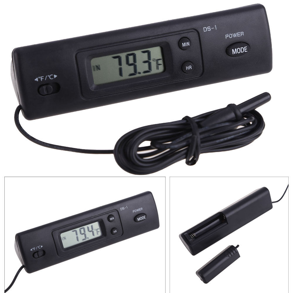 Auto Digitaluhr Temperaturanzeige Elektronische Uhr Thermometer Auto Elektronische Uhr LED-Hintergrundbeleuchtung Digitalanzeige Uhr