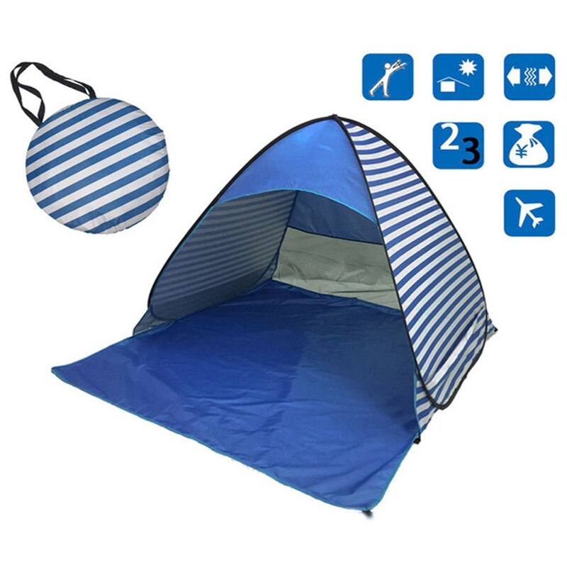 1 - 2 Person Strand Zelt Ultraleicht Klapp Zelt Pop Up Automatische Offenen Zelt Familie Tourist Fisch Camping Sonne Schatten zelt X109D: color 11