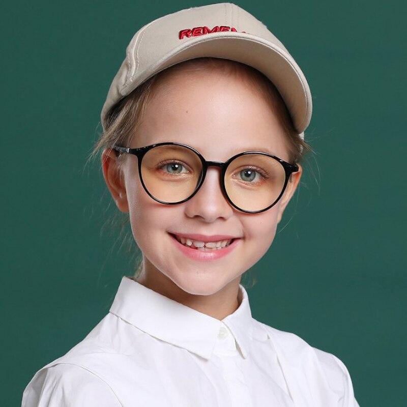 Ggovo Kinderen Anti Blauwe Glazen Meisje Computer Blauw Licht Eyewear Meisje Platte Spiegel Oculos De Sol kid Bril