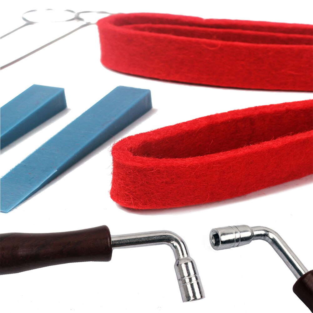 6Pcs Piano Tuning Lever Tools Kit Mute Hammer DIY Piano Part Piano Tuning Tool Wooden Handle Fixed Tuning Wrench