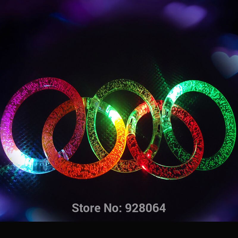 1pcs color changing LED bracelet Light up flash Bracelet luminous bracelet luminous toys for children baby toys christmas party