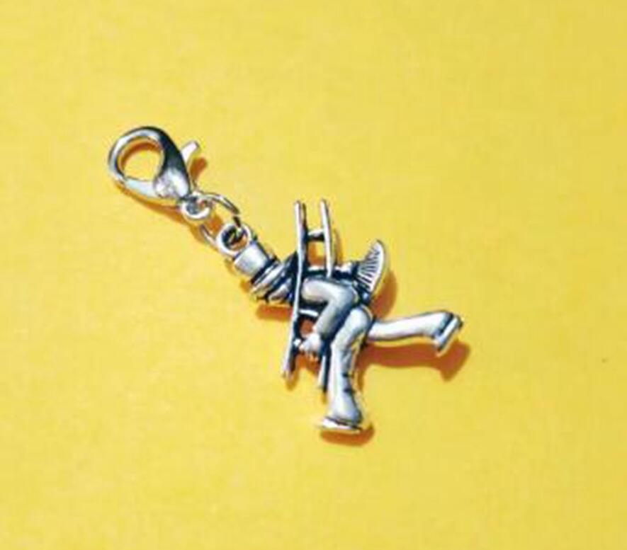 Wedding Sweep Chimney Man Pendant Charms Sweep Chimney Man Charms With Lobster Clasp For Jewelry Making DIY 30pcs