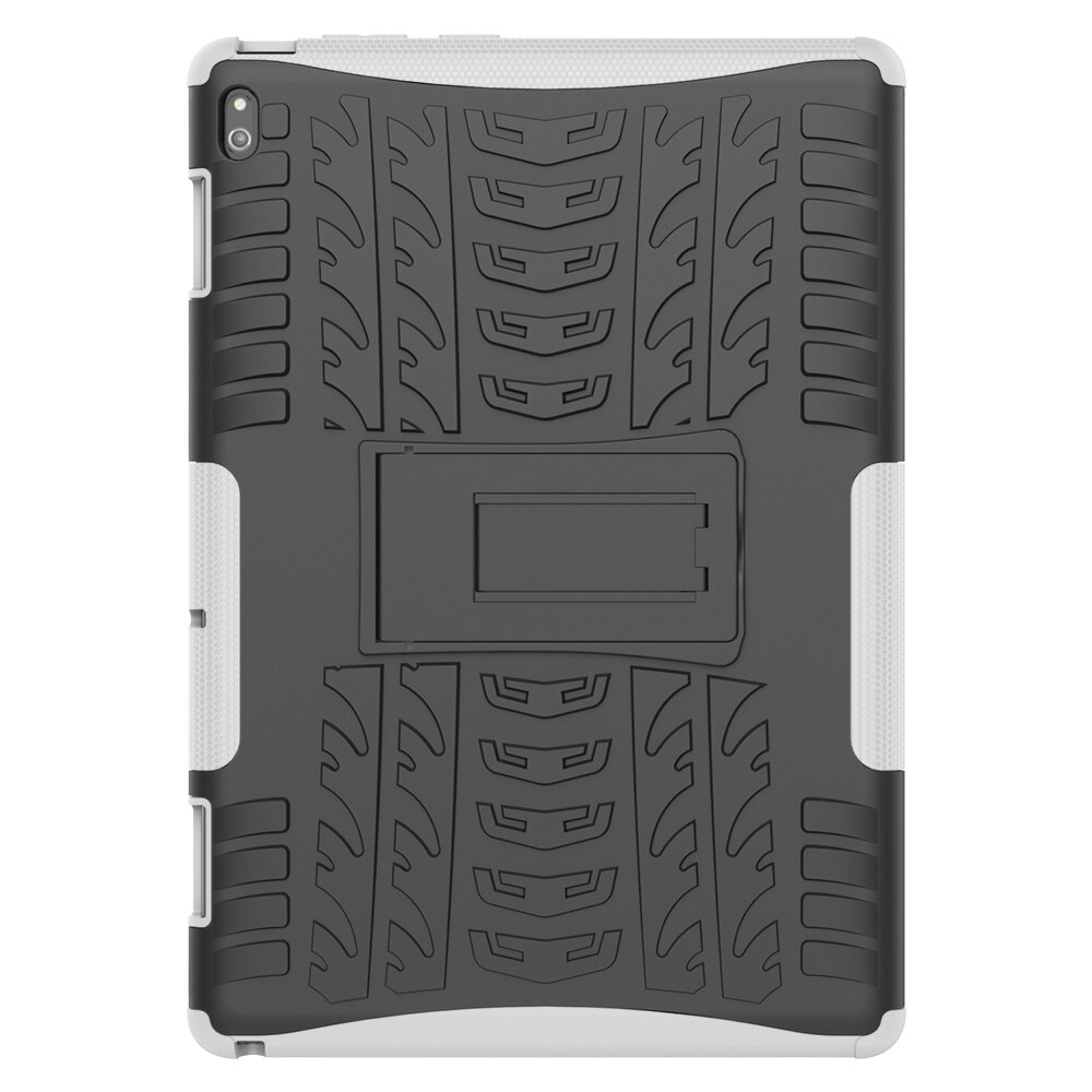 For Lenovo Tab E10 Case 10.1 inch TB-X104F TB X104F Case Shockproof Armor TPU+PC Hybrid armor Stand Tablet Cover: White