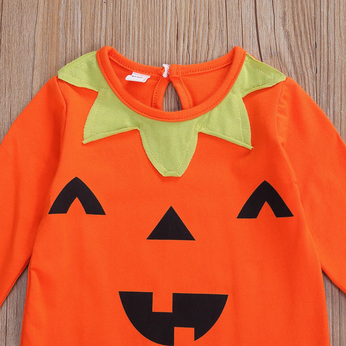 Ma&Baby 0-6M Halloween Baby Boy Girl Pumpkin Jumpsuit Newborn Infant Baby Long Sleeve Footies Soft Baby Party Clothes + Hat