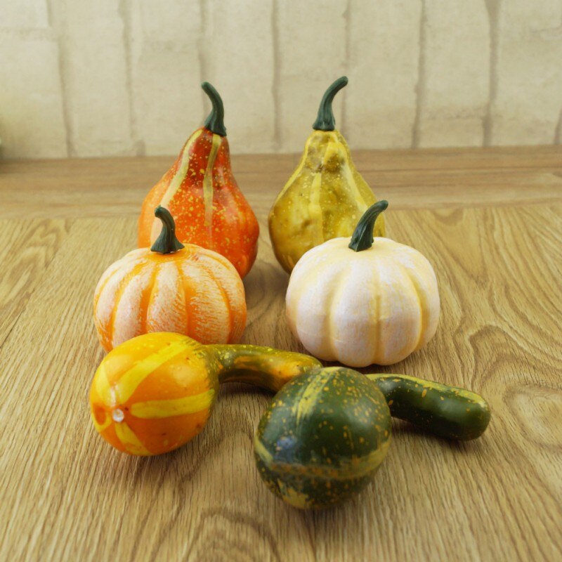 Lifelike Simulation Artificial Pumpkins Festive Wedding Halloween Party Home Decoration