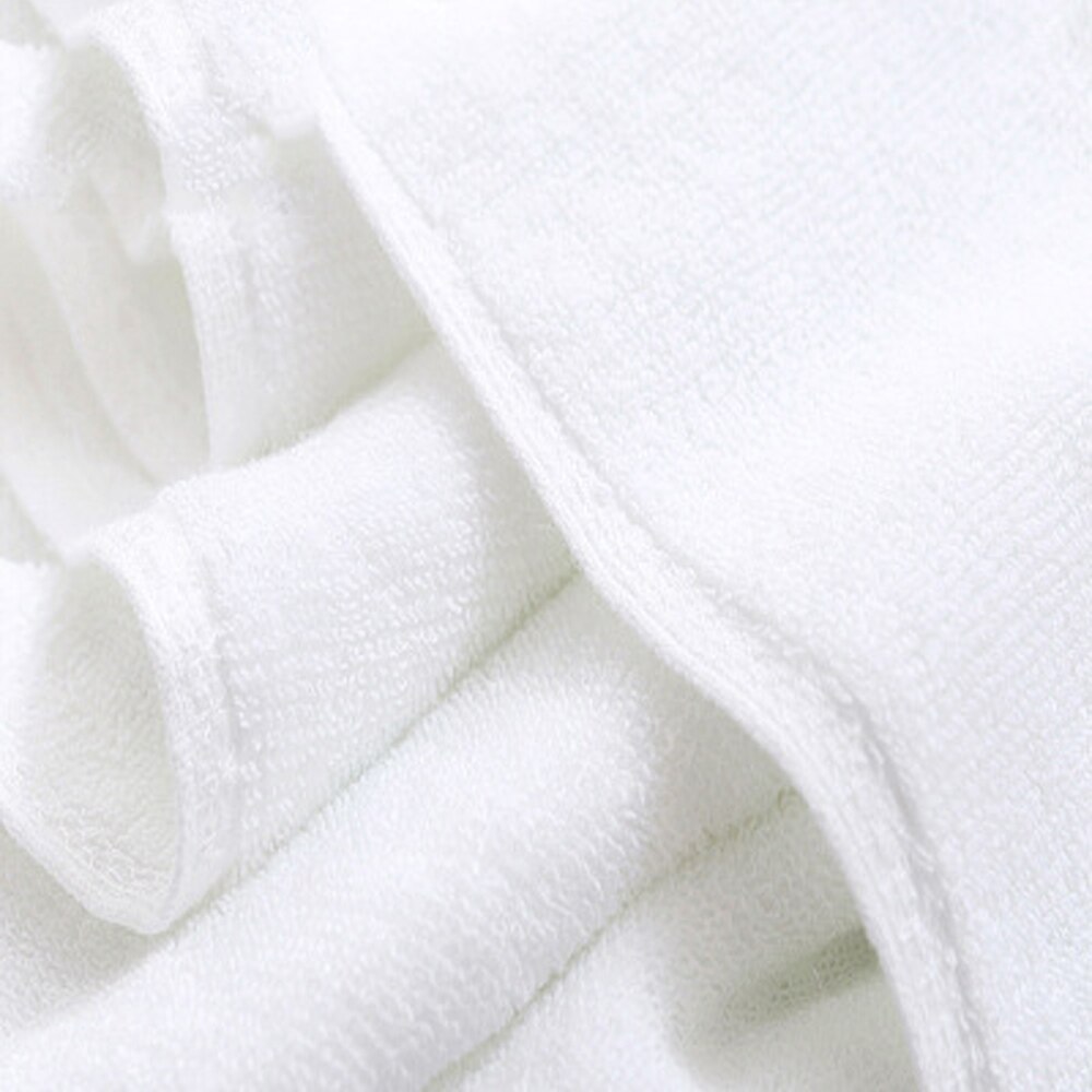 Premium 100 % Cotton White Bath Towel 70140cm Lightweight High Absorbency - Multipurpose Quick Drying Pool Gym White Towel Set