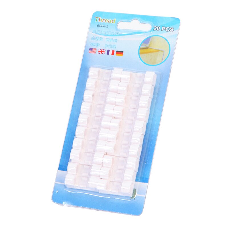 20 Teile/satz Selbst-Klebstoff Draht Organizer fest Clip Linie Karte sub-netzwerk Kabel Lagerung Und Anordnung Linie fest linie Klemme