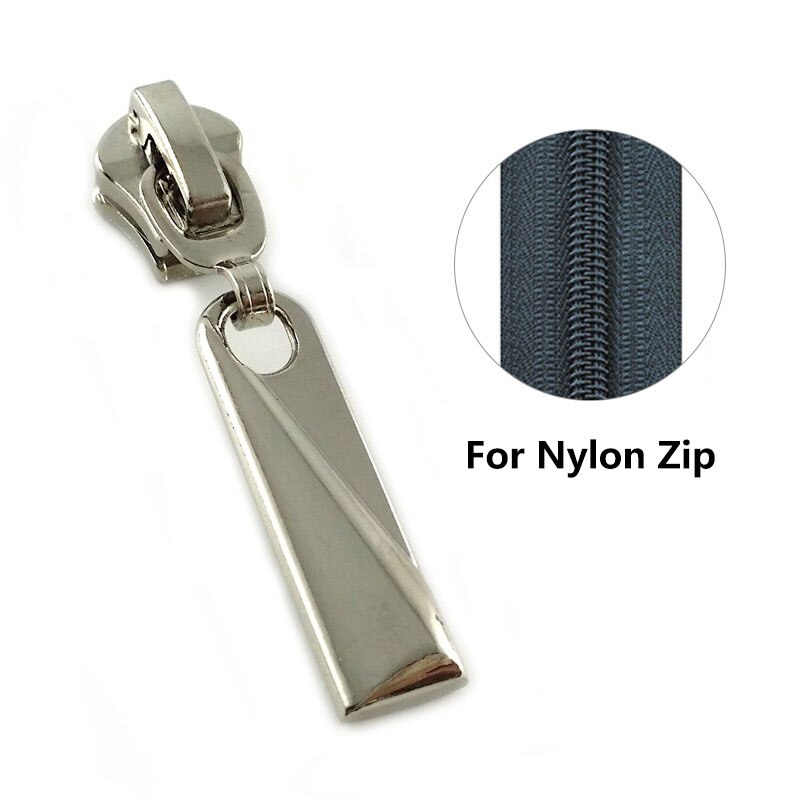 Jas Zip Hoofd Diy Rits Sliders Metalen/Nylon/Hars Ritsen Reparatie Kit Jas Kleding Naaien Accessoires: 06