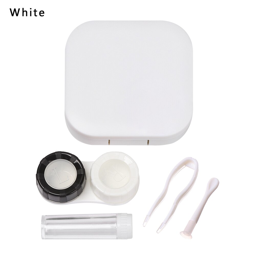 Portable Contact Lens Box Flower Eye Contact Lenses For Eyes Contacts Lenses Box Travel Eyes Care Kit: 4