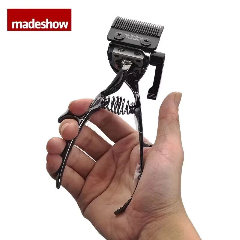 Madeshow cortador de cabelo de remoção de cabelo, máquina de cortar cabelo manual profissional corpo de metal completo, aparador de cabelo de mão, ferramentas para barbeiro madeshow