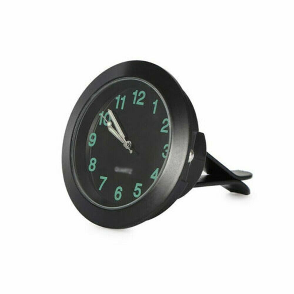 Schwarz Auto Uhr Luft entlüften Quarz Analog Uhr Dekor Clip Ersatz Teile
