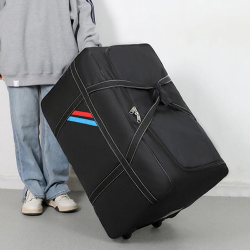 Trolleytassen met grote capaciteit en wielen Opvouwbare bagage Tas op wielen Reiskoffer Waterdichte handtas Weekendrolbagage
