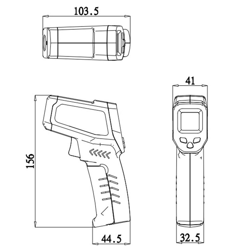 Infrared Thermometer Non-Contact Temperature Checker With LCD Display For Cooking Freezer Industry (Not For Human)