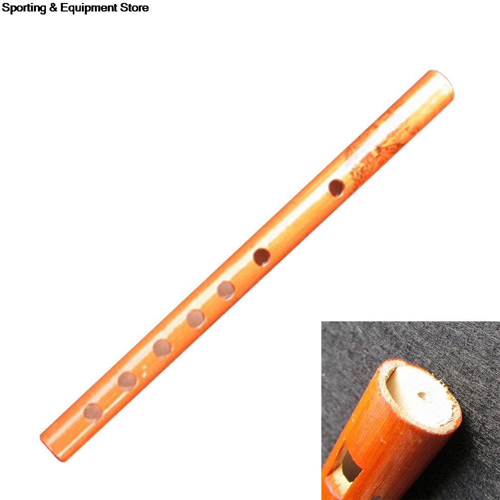 Flauta de bambú tradicional china, clarinete de flauta Vertical, instrumento Musical para estudiantes, Color madera, 6 agujeros, 1 unidad