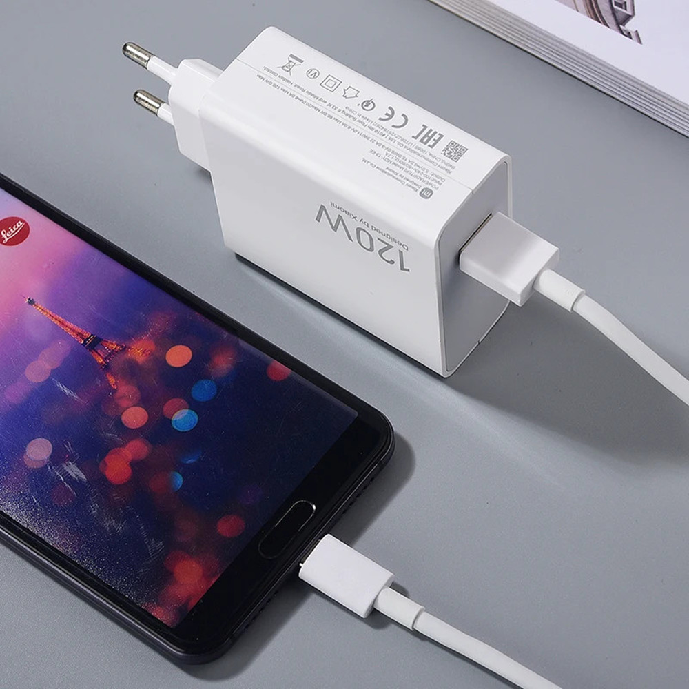 Xiaomi-cargador Original de 120W, Adaptador europeo de carga rápida 6A tipo C, Cable de datos para Xiaomi 14 13 Pro Redmi K70 Ultra Note 12 Pro + K60