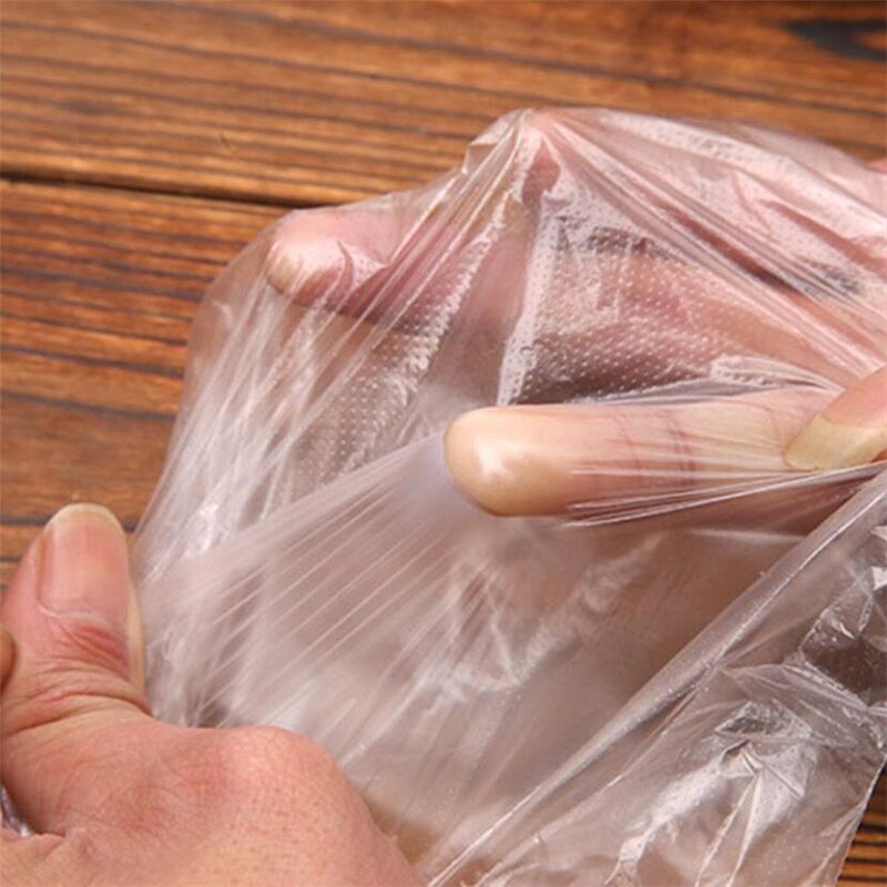 100 stk/sæt miljøvenlige engangshandsker engangshandsker i plastik til kagemad/rengøring/madlavning/bageværktøj køkkentilbehør