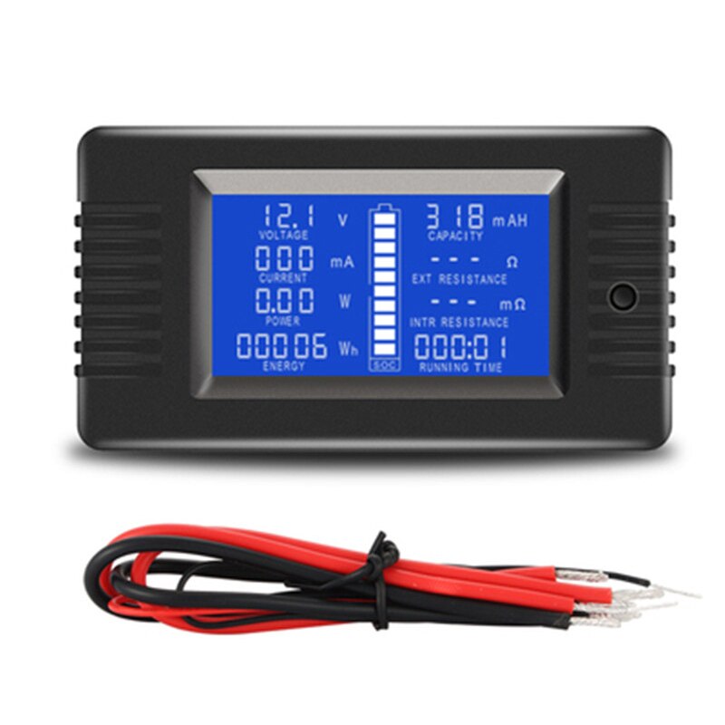 6 In1 Multifunctional Single Phase Digital Panel Ampermeter Volt Watt Kwh Power Factor Meter With Split CT Backlight LCD Screen