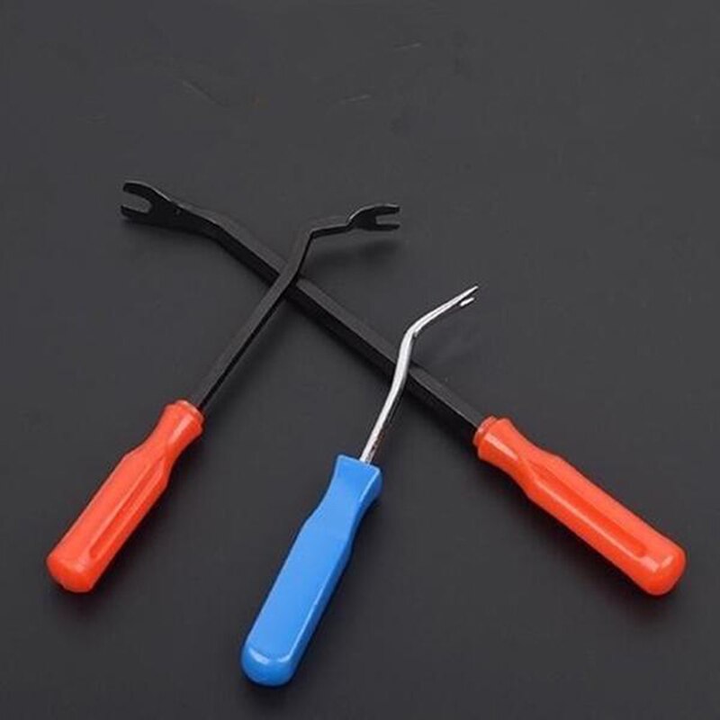 3 stk/sæt clips tang sæt fastener remover combo reparationssæt spænde plast bil dør søm aftrækker trim paneler clip