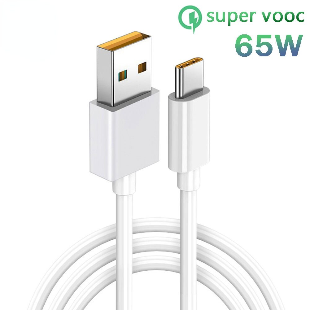 Byscoon – câble USB type-c 65W, 6,5 a, charge rapide, Super VOOC, pour OPPO K9 ACE 2 Find X3 Pro Reno 6 5 4 SE Realme X7 Pro