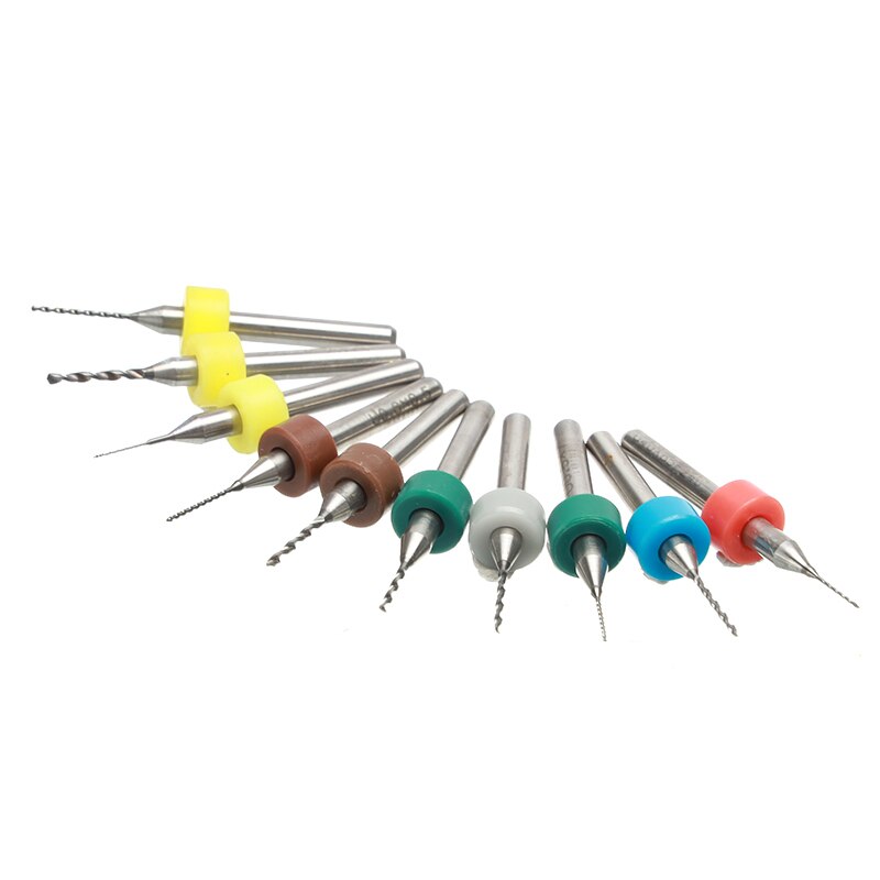 0.3-1.2mm stal wolframowa wiertło z węglika zestaw robić naprawy zegarków płytka drukowana wolframowe zegarmistrzowskie narzędzia naprawcze